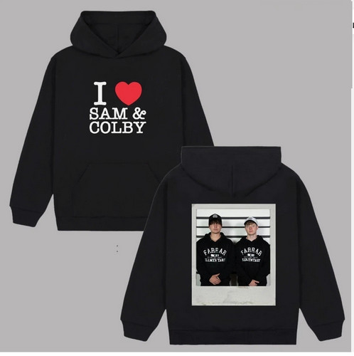 Heart sam and colby hoodie - i,