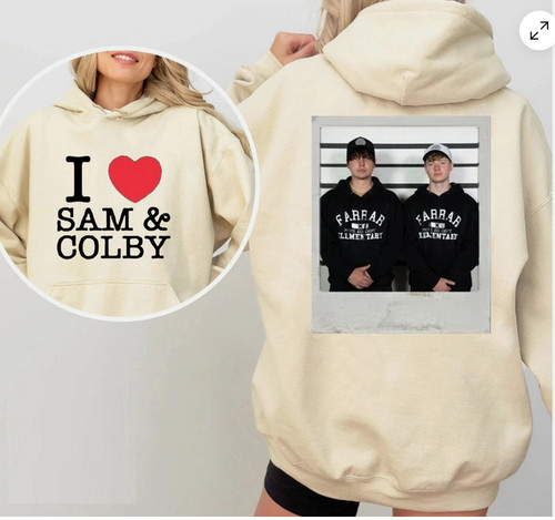 Heart sam and colby hoodie - sam,