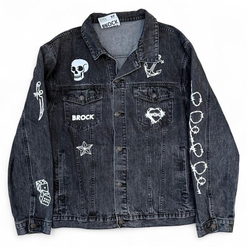 Colby brock black denim jacket - black,